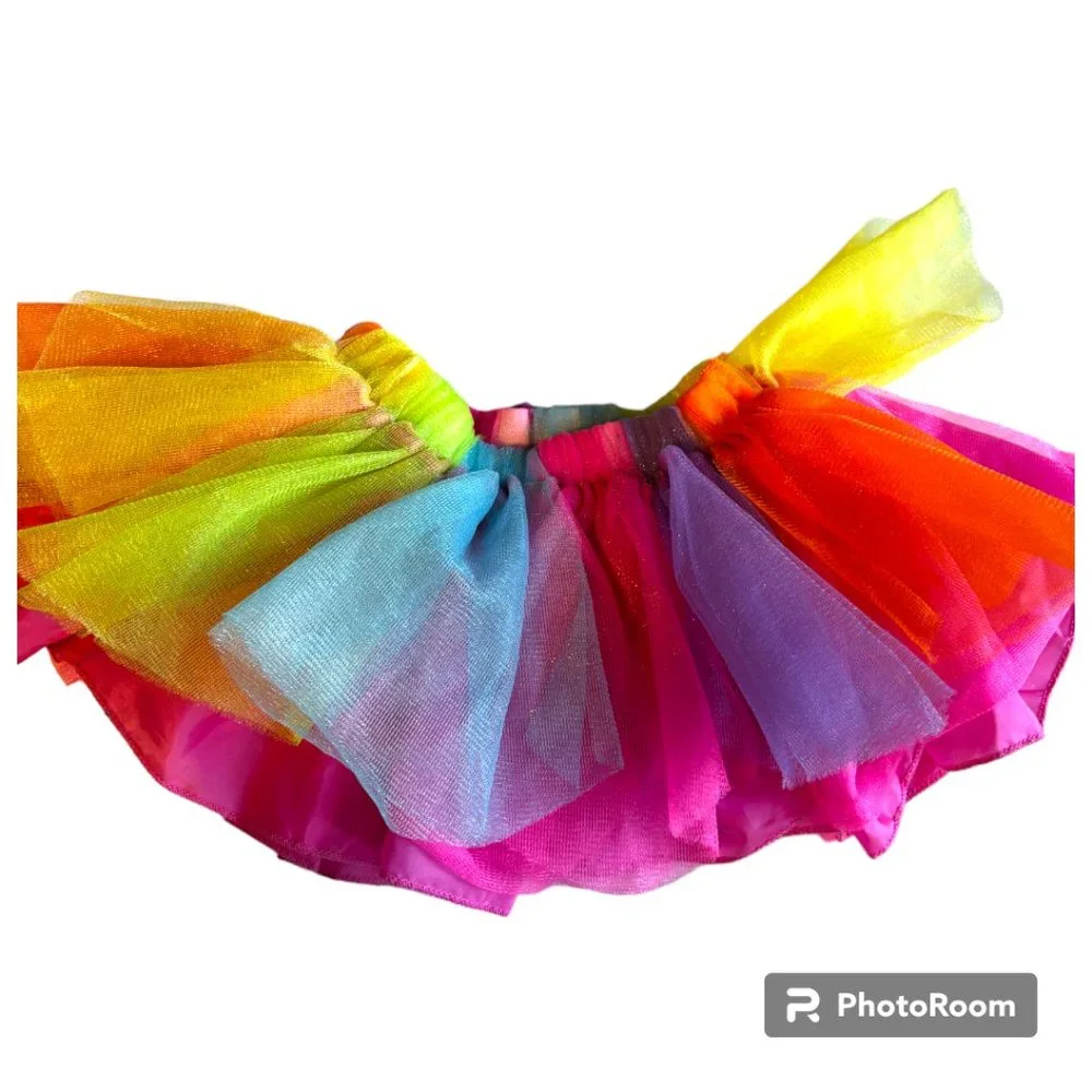 1st Birthday Girl TuTu Rainbow Colors 12 month‎